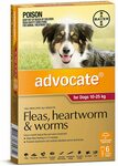 Advocate - Fleas, Heartworm and Worms Treatment for 10-25kg Dogs, 6 Pack $72.26 ($65.03 with S&S) Delivered @ Amazon AU