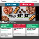 3 Large Traditional, Vegetarian Plant Based or Value Pizzas + 3 Sides $30.95 Pickup or $36.95 Delivered @ Domino's