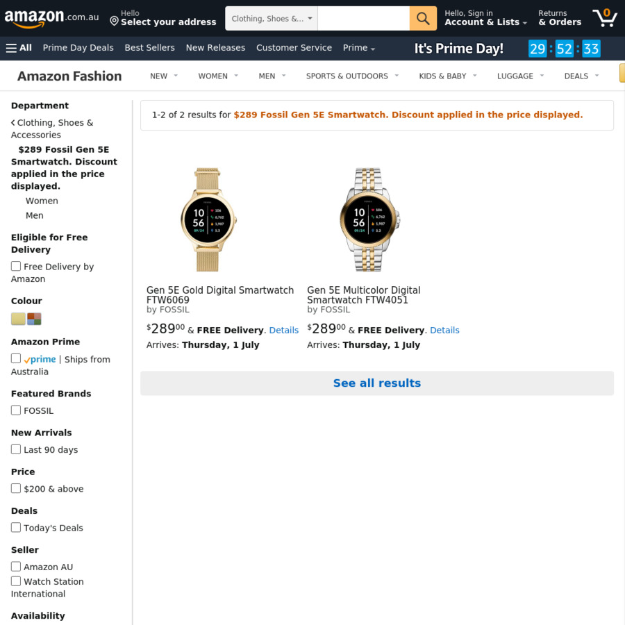 Fossil gen hot sale 3 amazon