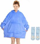 Wearable Blanket w Plush Socks for Kids $27.99, Adult Extra Long Size $39.99 + Delivery ($0 P/$39+) @ AUSELECT Amazon AU