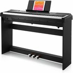 DEP-10 Beginner Digital Piano 88 Key Semi-Weighted, Furniture Stand/Triple Pedals/Power Supply $499.99 Delivered @ Donner Music