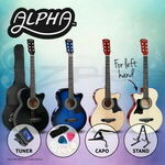 [eBay Plus] Alpha 38” Inch Acoustic Guitar Classical Wooden (Left-handed Nature Wood) $20.95 Delivered @ OZPlaza eBay 