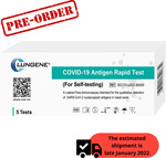 [Pre Order] Clungene COVID-19 Antigen Rapid Test Kit, 5 Pack $60 + $9.95 Delivery @ Lincraft