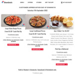 [QLD] Value Pizzas from $3.95, Traditional Pizzas from $5.95 Pick up / + Delivery @ Domino's (Calamvale, Sunnybank & Rochdale)