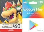 15% off Nintendo eShop and Google Play Gift Cards @ Coles
