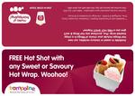 Free Hot Shot When You Buy Any Hot Wrap at Trampoline Gelato