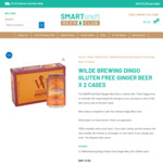 Wilde Brewing Dingo Gluten Free Ginger Beer (48x 330ml Cans) $65 + $9.96 Shipping @ SMARTcraft