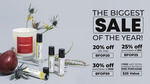 30% off $125 Spend, 25% off $75 Spend, 20% off Storewide + Delivery @ Oil Perfumery