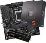 AMD Ryzen 5 7600X + Kingston 16GB (2x8GB) DDR5 5600MHz CL40 + MSI B650M-A WIFI mATX Motherboard $843 + Delivery @ PLE