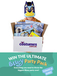 Win The Ultimate Bluey Party Pack Worth $480 from Costumes.com.au/Directshop