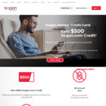 Kogan Money Black Card: $500 Kogan Credit ($2000 Spend in 90 Days), $0 Annual Fee @ Kogan Money (New Credit Card Customers Only)