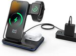 3 in 1 Wireless Charger w/ AC and Type-C QC Cable $32.49 + Delivery ($0 with Prime/ $39 Spend) @ Wavlink -RC via Amazon AU