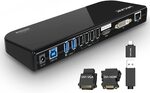 Amazon Lighting Deal $27.97 WAVLINK USB 3.0 Laptop Docking Station Dual Display with HDMI 6 USB Ports