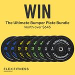 Win a 100KG Crumb Bumper Plate Bundle from Flex Equipment