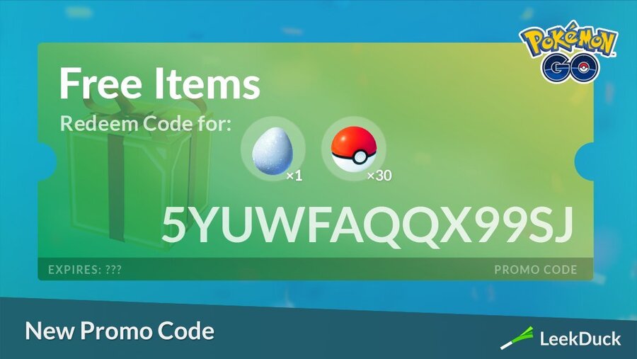 Pokemon GO Reward Code