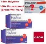 140x HayFexo Fexofenadine 180mg + 100x Paracetamol Tablets $27.99 Delivered @ PharmacySavings