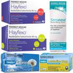 Allergy Relief Mega Bundle: 100x Fexofenadine, 100x Cetirizine, 100x Loratadine, Mometasone + 1 Bonus: $49.99 @ PharmacySavings