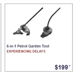 Petrol 6 in 1 Garden Tool with [$199] @ Aldi Special Buy