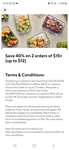 Save 40% off on 2 Orders ($15 Min Spend, $12 Max Discount) @ DoorDash