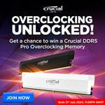 Win 1 of 2 Crucial Overclocking DDR5 Pro Memory from PLE Computers