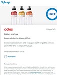 Free Powerade Active Water 600mL at Coles @ Flybuys (Activation Required)