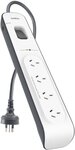 [NSW] Belkin 4 Outlet Surge Protector Powerboard $20 @ Bunnings, Rydalmere