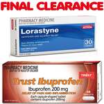 30x Lorastyne (Loratadine 10mg) + 48x Ibuprofen 200mg $5.99 Delivered @PharmacySavings