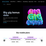 Belong SIM-only Big Gig Bonus Data 40GB for $35, 100GB for $45, 160GB for $55 + Bonus Data for 12 months