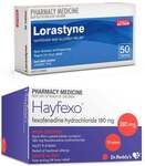 70x Hayfexo, Fexofenadine Hydrochloride 180mg + [Short Dated] 50x Loratadine 10mg $20.99 Delivered @ PharmacySavings