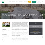 Win a MiniJumbuk Cool Wool Cotton Quilt from Australian Made