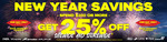 25% off Storewide (minimum $200 spend) @ MCAS