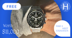 Win an Omega Speedmaster Professional "Moonwatch" Valued at $11,000 from Make a Wrist Foundation + Haute Horlogerie