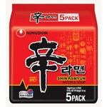 Nongshim Shin Ramyun or Kimchi Noodles 5-Pack $5 @ Woolworths