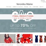 70 % off Selected Styles on the Veronica Maine Website