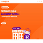 50% off nbn for 6 Months: 25/10 $30/M, 50/20 $37.50/M, 100/20 $40/M, 250/25 $45/M @ amaysim