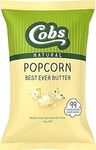 Cobs Popcorn: Butter 90g, Cheese 100g, Lightly Salted & Slightly Sweet 120g $1.75ea ($1.57 S&S) + Del ($0 Prime/$59) @ Amazon AU