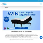 Win a Sophie Adjustable Bed Valued at $6,150 from Sleep Sophie