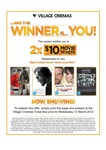 $10 Movie Tickets for Any Best Picture Oscar Nominated Film at Village Cinemas!