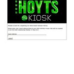 FREE Rental Promo Code from HOYTS Kiosk (Not The Wednesday Free Code)