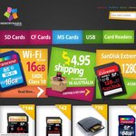 SanDisk Extreme CF 8GB $35.95, SD $10.56, 16GB MicroSD $13.20 And More! + $4.95 Shipping!