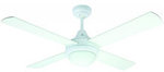 Accord 120cm Ceiling Fan White with CFL Light (Includes Globes) - $89.95