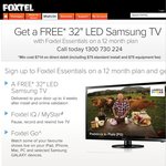 Free 32" Samsung LED TV with 12 Month Foxtel Essentials (Min. Cost $714)
