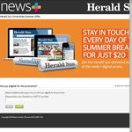 Herald Sun Summer Uni Offer: 12 Weeks 7-Day Home Delivery + Digital Access for $20
