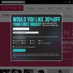 30% OFF SITE WIDE @COTTON ON, Free Delivery Over $50, ENDS MIDNIGHT 20/11