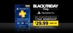 US PlayStation Plus 1 Year Subscription USD $29.99 Nov 29 Normally USD $49.99