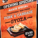 Melbourne Little Bourke St: 6pc Gyoza $3.50 Opening Special Dining in Only at Gyoza Gyoza