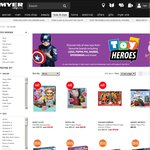 MYER Buy 2 Toys Get 3rd One Free in Store Only. LEGO Included