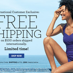 Free International Shipping on Orders over $100 @ LandsEnd.com