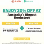 30% off at Bookworld (20% off with Code + 10% off with Citizen Discount) - Books Only