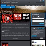 Win 1 of 3 $1000 Shopping Vouchers from Village Cinemas